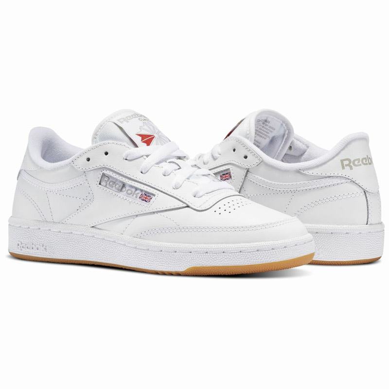 Reebok Club C 85 Tenisky Damske - Biele/Svetlo Siva AH8810IM